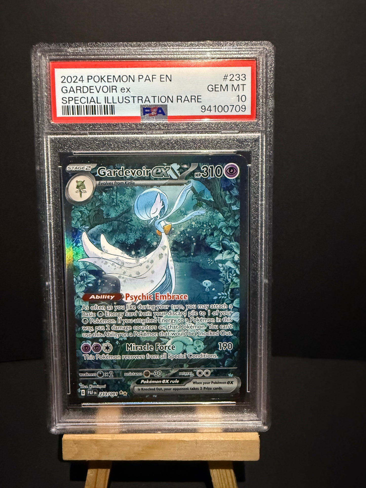 PSA 10 GEM MINT Gardevoir EX SIR Paldean Fates 233/091 Special Illustration Rare