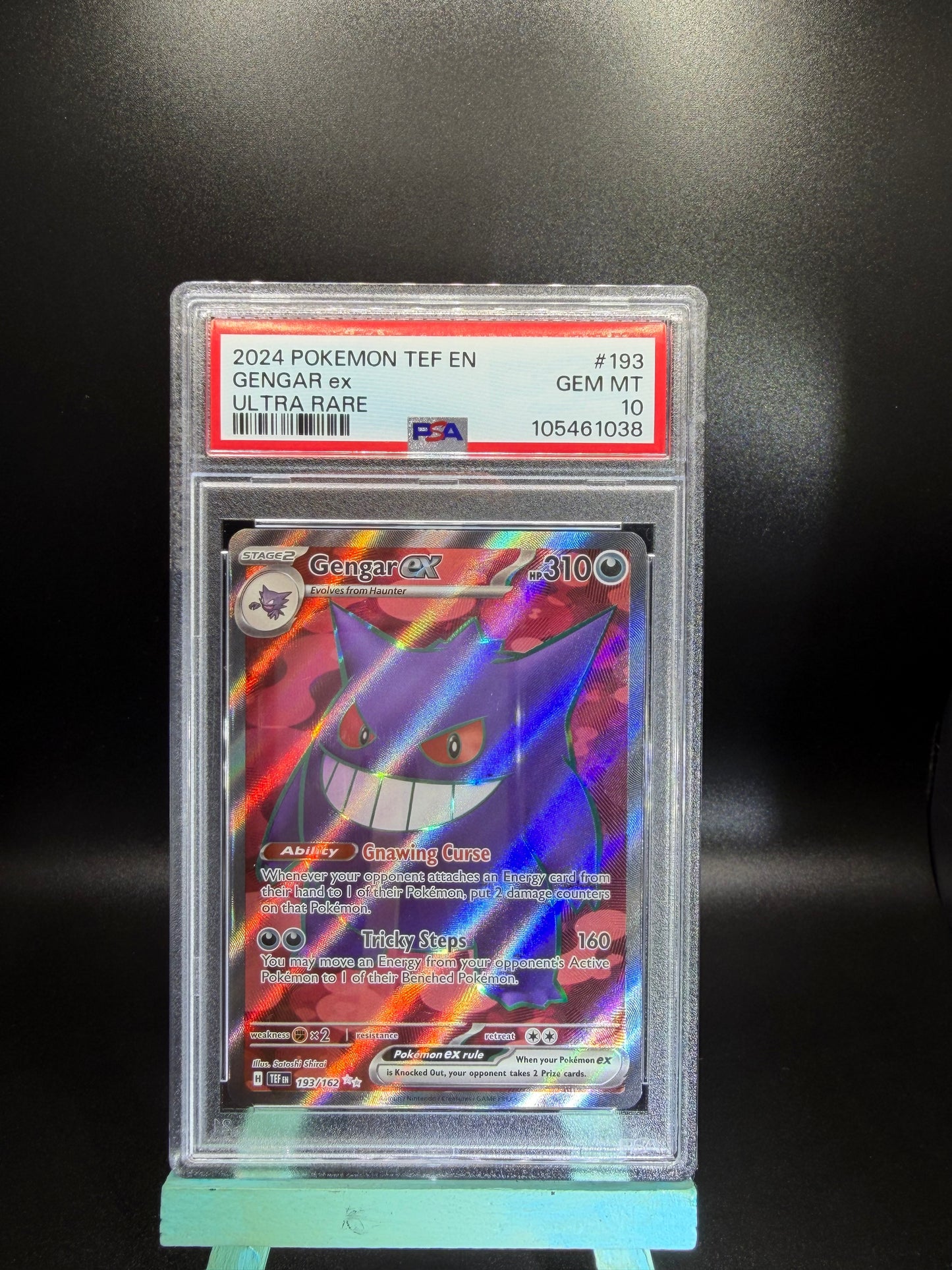 PSA 10 Gengar ex #193 Temporal Forces