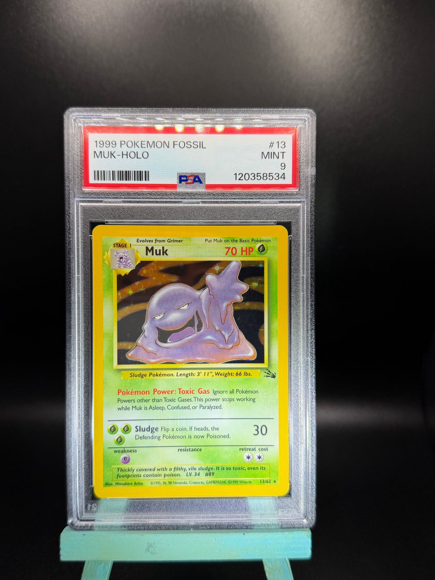PSA 9 Muk Holo #13 Fossil