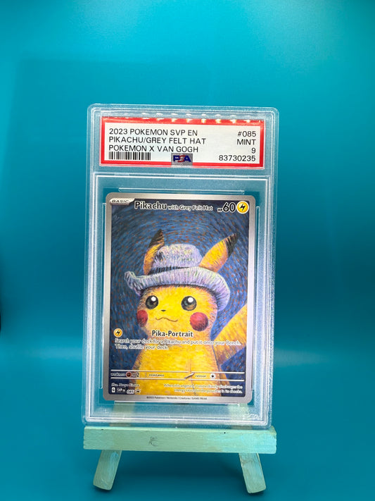 PSA 9 Pikachu with Grey Felt Hat #085