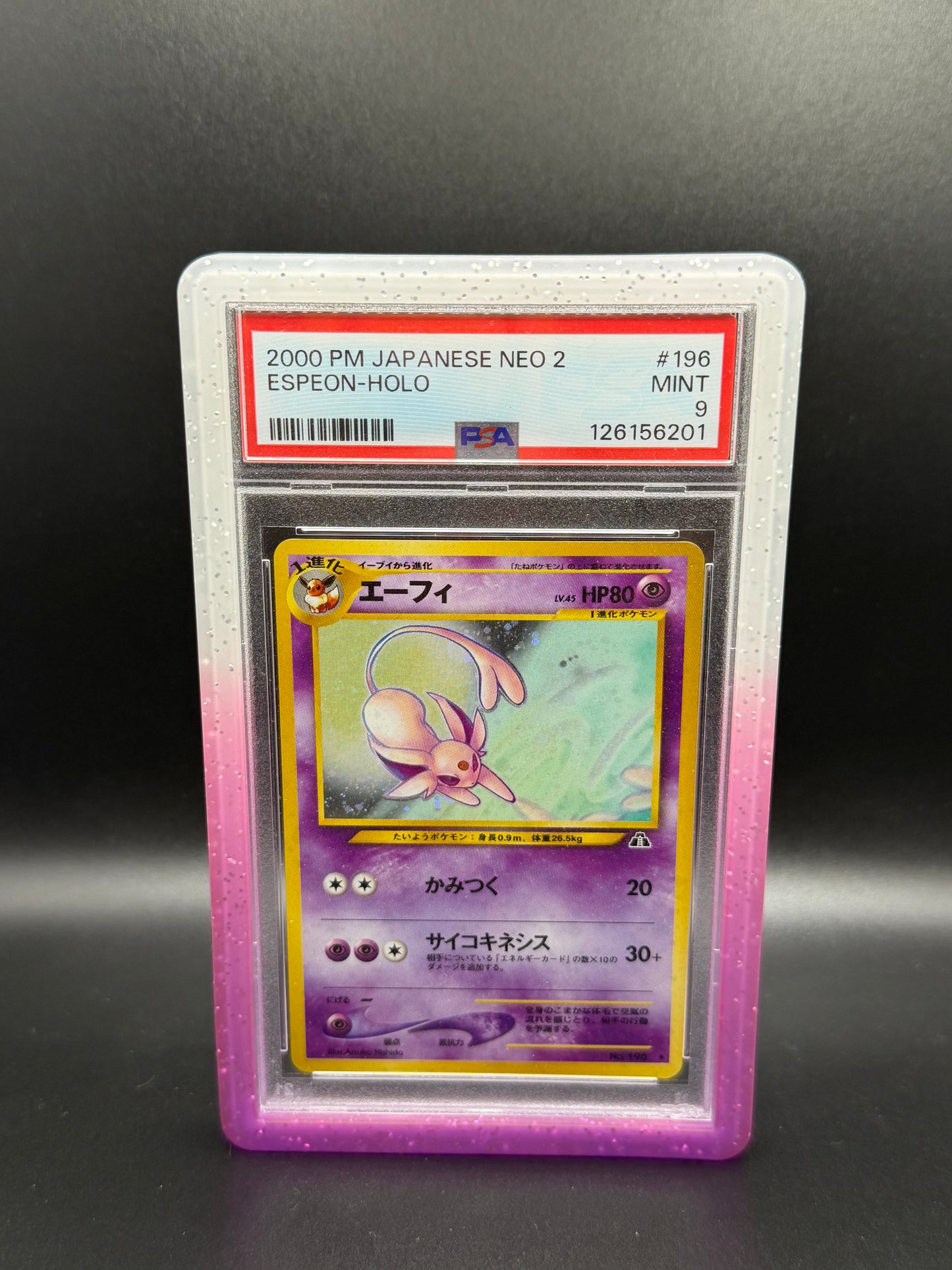 PSA 9 Japanese Espeon Neo #196
