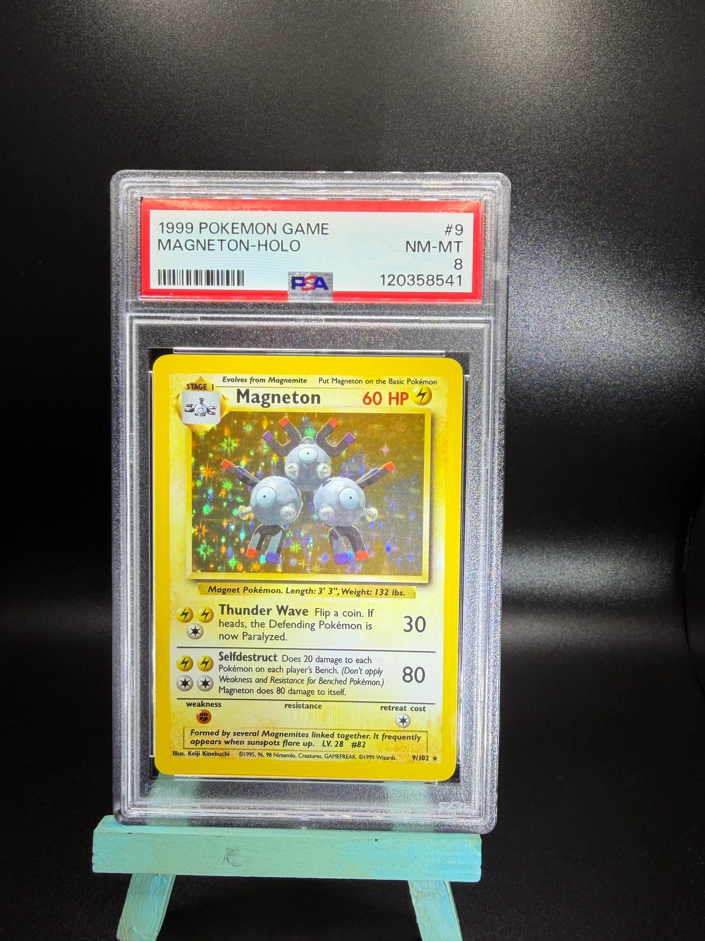 PSA 8 Magneton Holo #9 Base Set