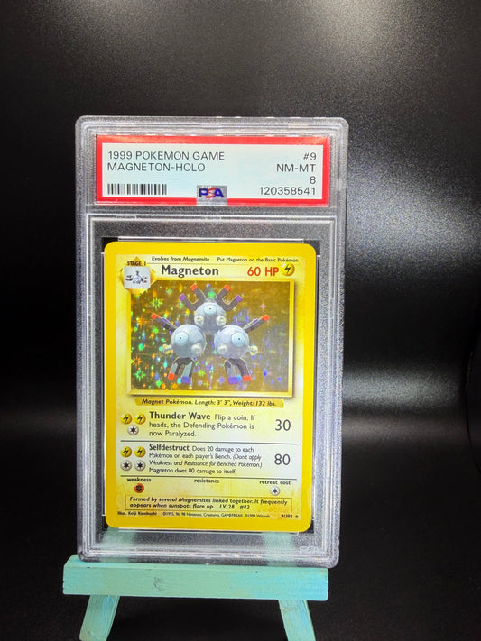 PSA 8 Magneton Holo #9 Base Set